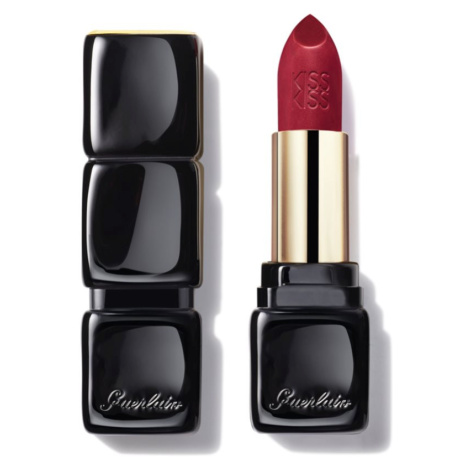 GUERLAIN KissKiss Shaping Cream Lip Colour krémový rúž so saténovým finišom odtieň 330 Red Brick