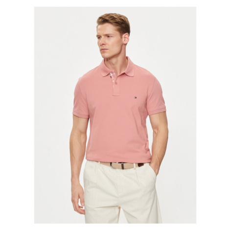 Tommy Hilfiger Polokošeľa Palm Under Collar MW0MW34738 Ružová Regular Fit