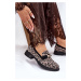 Kožené Lakované Mokasíny Leopard Vinceza 66790 Čierne