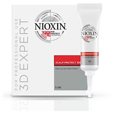 Ampulky séra na ochranu pokožky pri farbení Nioxin 3D Expert Scalp Protect Serum - 6 x 8 ml (816