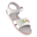 Miss❤E Jr EVE426 béžové sandále s retiazkou na suchý zips
