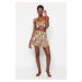 Trendyol Fruit Patterned Beach Blouse-Beach Skirt Set