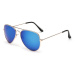 Sunmania Modré zrkadlové okuliare pilotky "Aviator" 75285467