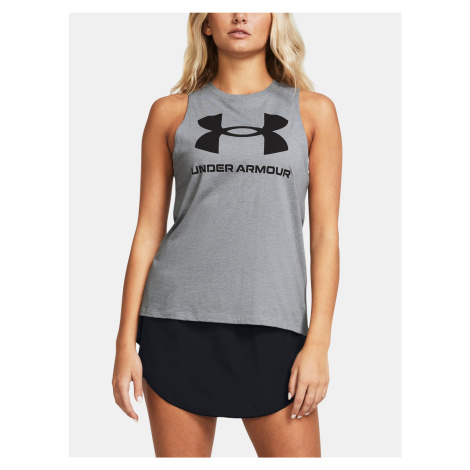 Šedé tielko Under Armour UA W LIVE SPORTSTYLE TANK