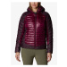 Purple Women's Patterned Quilted Columbia Hooded Winter Jacket - Women's