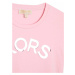 Dievčenské šaty Michael Kors ružová farba, mini, rovný strih