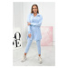 3-piece set of sweatshirt, top and leggings blue