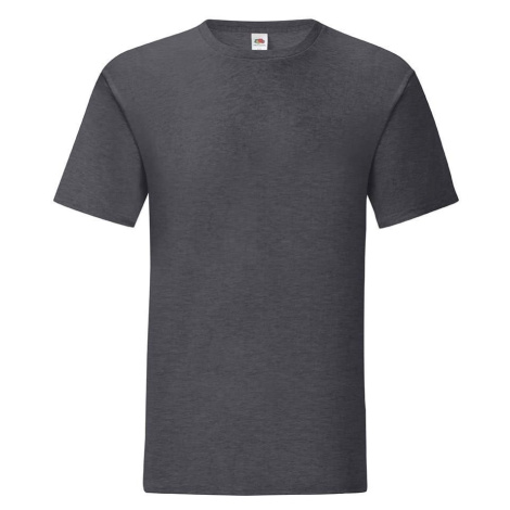 Grey Iconic Combed Cotton T-shirt Fruit of the Loom