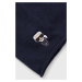 Vlnená čiapka Karl Lagerfeld tmavomodrá farba, z tenkej pleteniny, vlnená