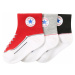 CONVERSE Ponožky 'INFANT'  sivá / červená / čierna / biela