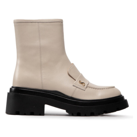 Simple Členková obuv SL-26-02-000038 Écru