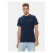 Tommy Jeans Tričko Linear Chest DM0DM18555 Tmavomodrá Slim Fit