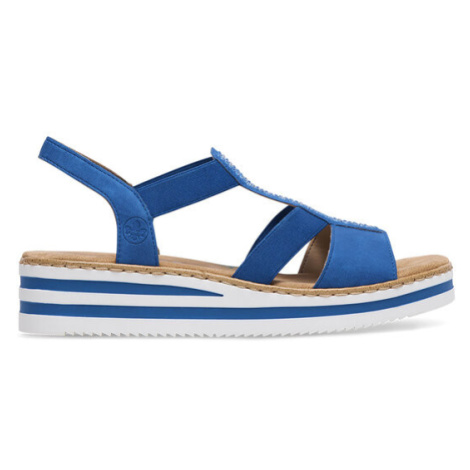 Rieker Sandále V0209-14 Modrá