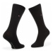 Tommy Hilfiger Súprava 2 párov vysokých pánskych ponožiek 371111 Čierna