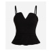 Blúzka Karl Lagerfeld Evening Top Black