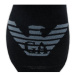 Emporio Armani Súprava 3 párov krátkych pánskych ponožiek 306227 3R234 73320 Čierna