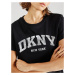 DKNY Performance Funkčné tričko  sivá / tmavosivá / čierna