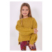 Detský sveter s prímesou vlny Mayoral žltá farba, teplý