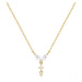 OLIVIE Strieborný minimalistický náhrdelník GOLD 8705