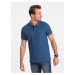 Ombre Men's pique knit polo shirt