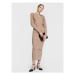 Calvin Klein Úpletové šaty K20K205112 Béžová Slim Fit