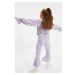 Trendyol Lilac Flywheel Detailed Girl Knitted Trousers