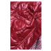 Červená dámska bunda s ozdobnou podšívkou (BH2182)