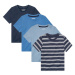 lupilu® Chlapčenské tričko, 4 kusy (modrá/biela)