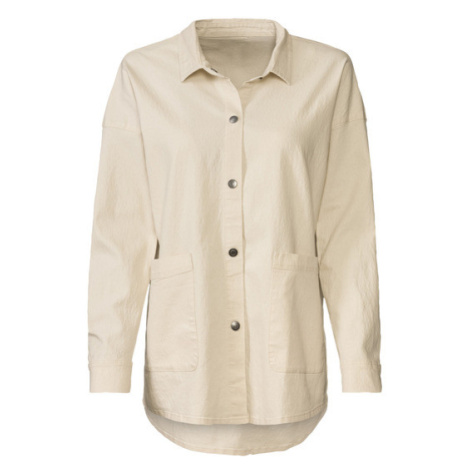 esmara® Dámska rifľová košeľová bunda (biela)