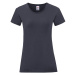 Navy blue Iconic women's t-shirt in combed cotton Fruit of the Loom