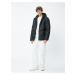 Koton Down Jacket Hooded Zipper Pocket Detailed