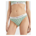 Zelený dámsky pruhovaný spodný diel plaviek Tommy Hilfiger Underwear