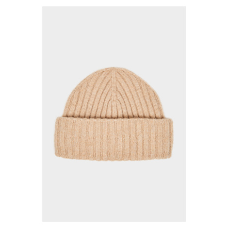 ČAPICA GANT RIBBED BEANIE WARM KHAKI