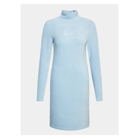 Karl Kani Každodenné šaty Small Signature Corduroy 6160788 Modrá Regular Fit