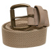 Canvas belt with loops beige