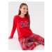 LC Waikiki Crew Neck Printed Long Sleeve Women's Pajama Set