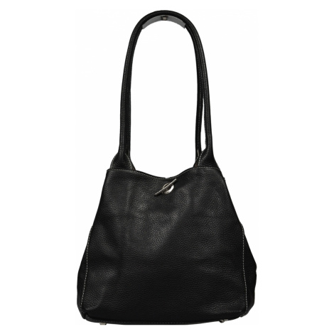 Talianská kožená kabelka Irmina Nera Farba vnútra: čierna