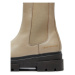 Tommy Hilfiger Členková obuv s elastickým prvkom Monochromatic Chelsea Boot FW0FW06730 Béžová