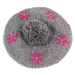 Dámsky baret Beret sk2701 sivý - Art Of Polo šedo-růžová
