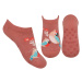 STEVEN Froté ponožky s ABS Steven-134-019 ZJ019-tm.ružová