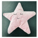 Detský ružový vankúšik v tvare hviezdy