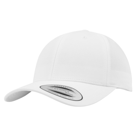 Curved classic snapback white