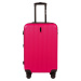 TMAVORUŽOVÁ SADA 4 KUFROV TR059, LUGGAGE 4 SETS (L, M, S, XS) WINGS, ROSE RED