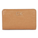 Calvin Klein Dámska peňaženka Re-Lock Bifold Fr Wallet Emb K60K611318 Hnedá