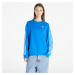 Mikina adidas 3 Stripes Oversized Crew Sweatshirt Blue Bird