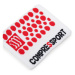 Compressport Sada športových náramkov Sweatbands 3D.Dots WSTV2 Biela