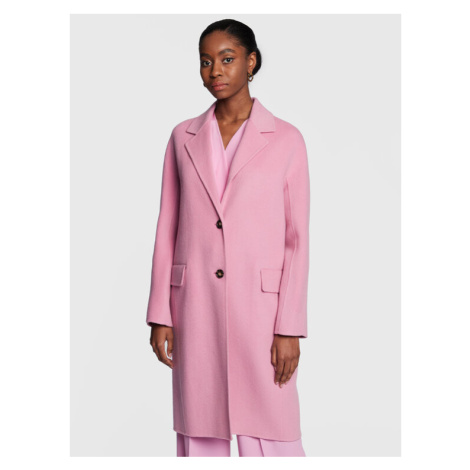 Boss Vlnený kabát Catalla 50461276 Ružová Regular Fit Hugo Boss