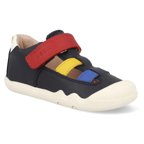 Barefoot detské sandále Geox – B Steppieup tmavomodré/farebné