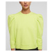 Mikina Karl Lagerfeld Puffy Sleeve Logo Sweatshirt Zelená