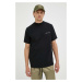 Bavlnené tričko Samsoe Samsoe Norsbro čierna farba, jednofarebné, M20300010